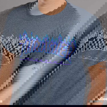 Tričko Thrasher Flame T-Shirt Šedá | 110289, 4
