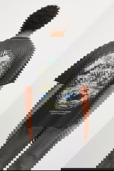 Tričko Represent Clo Revere Manor Oversized Washed T-Shirt Čierna | MLM100286, 2