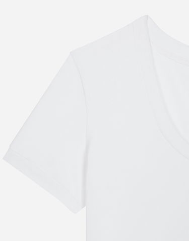Tričko Dolce & Gabbana Jersey T-shirt With Dg Logo Biela | F8U71ZFUEEYW0800, 2