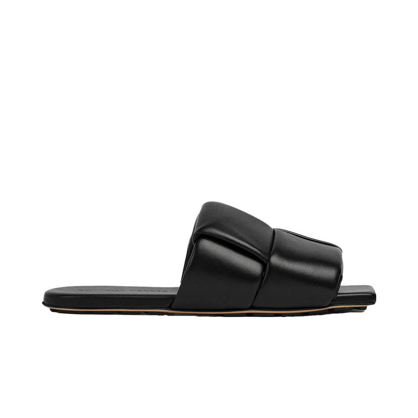 Tenisky a topánky Bottega Veneta Flat Leather Sandals Čierna | 741259 VBSD0 1000