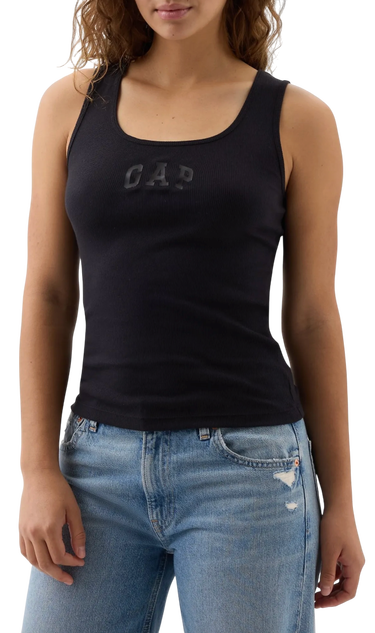 Tielko GAP Ribbed Logo Tank Top Čierna | 585421-07, 0