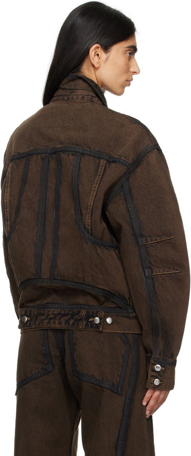 Bunda Eckhaus Latta Eckhaus Latta EL Redux Denim Jacket Hnedá | 1224-EL-PS25-O -, 2