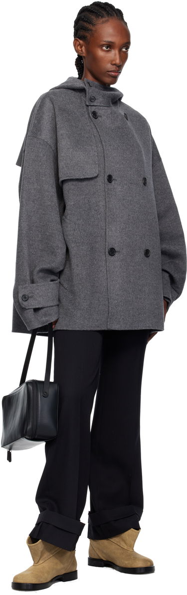 Kabáty JW Anderson JW Anderson Oversized Peacoat Šedá | CO0343-PG1559, 3