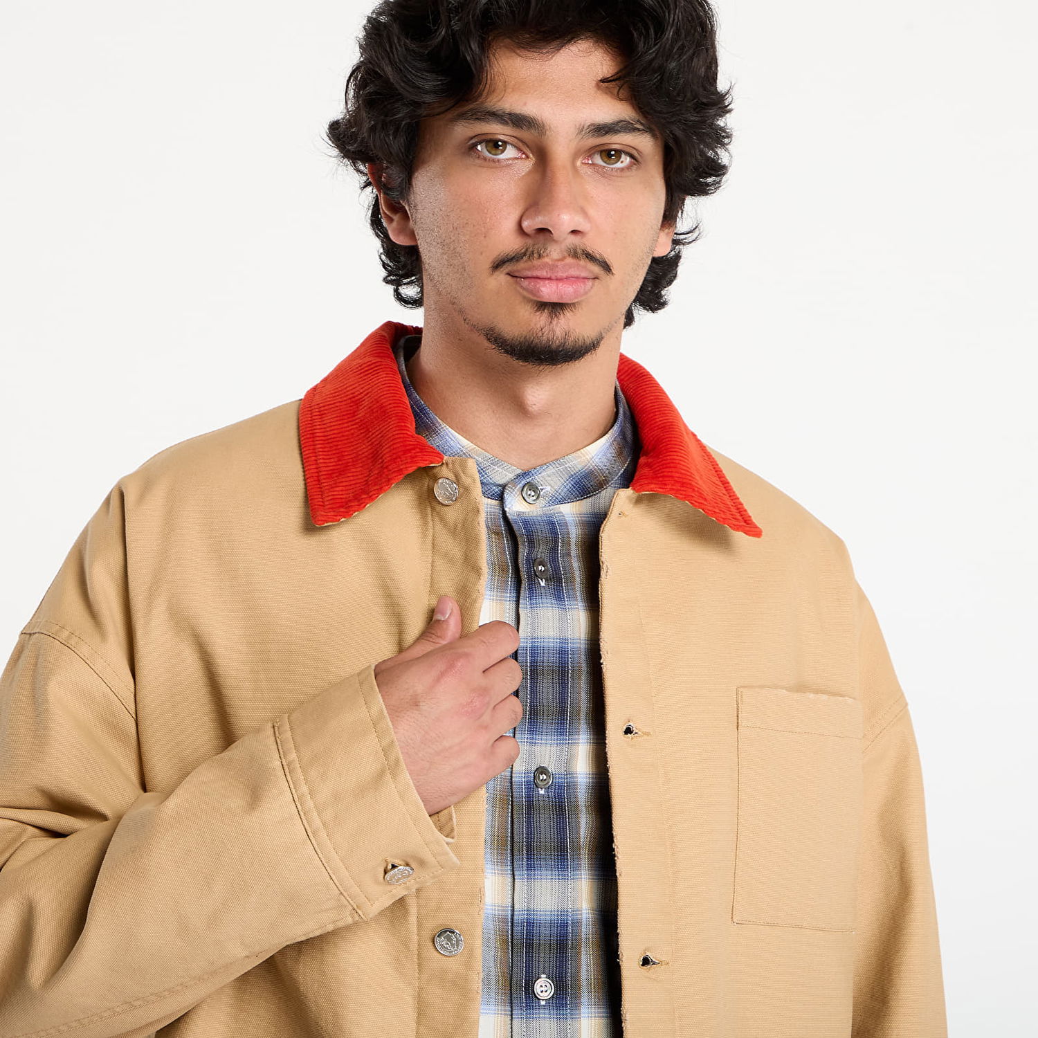 Bunda A.P.C. A.P.C. x Marc Jacobs Lined Jacket With Contrast Collar Béžová | COHKM-M32012 CAB, 1