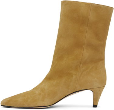 Šaty BY FAR BY FAR Lysander Suede Leather Boots Žltá | MWFBO068KL007BR052PL, 2