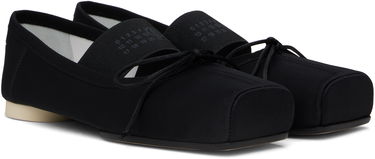 Tenisky a topánky Maison Margiela MM6 Maison Margiela Satin Pointe Logo Ballerina Flats Čierna | S59WZ0100 P5560, 3