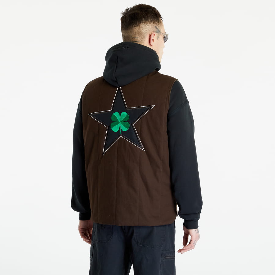 Vesta Converse x Patta Four-Leaf Clover Utility Reversible Padded Vest Hnedá | 10024665-A01, 1