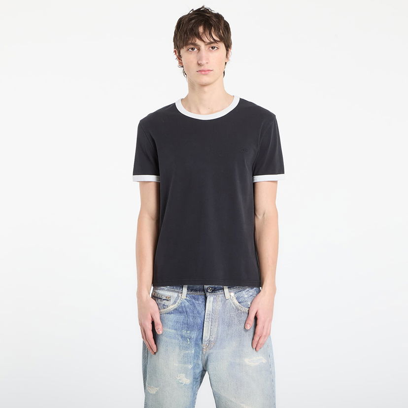 Tričko A.P.C. A.P.C. Short-Sleeved Contrast T-Shirt XL Čierna | COHBQ-H26529 LZZ