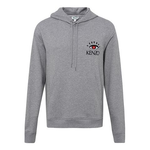 Mikina KENZO Kenzo Love Eye Embroidered Hoodie Šedá | F955SW4264X4-94