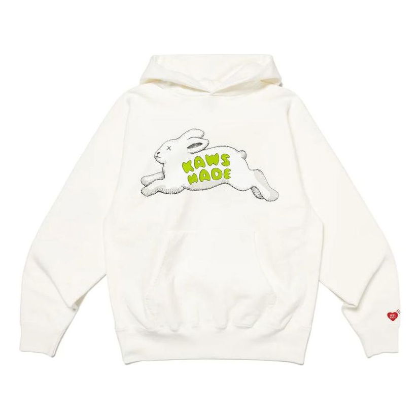 Mikina Human Made KAWS MADE Rabbit Print Hoodie Biela | XX26CS001