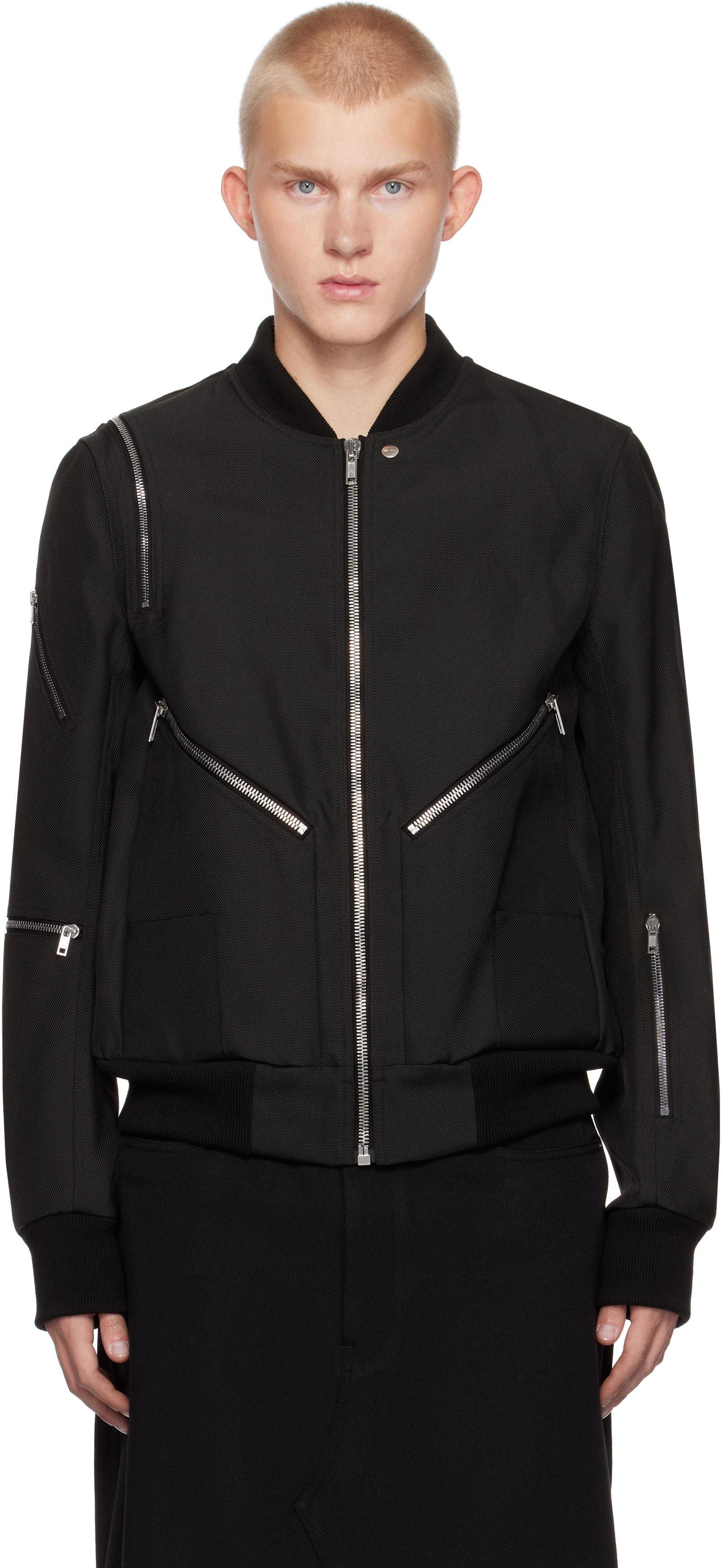 Flight Bomber Jacket With Pockets