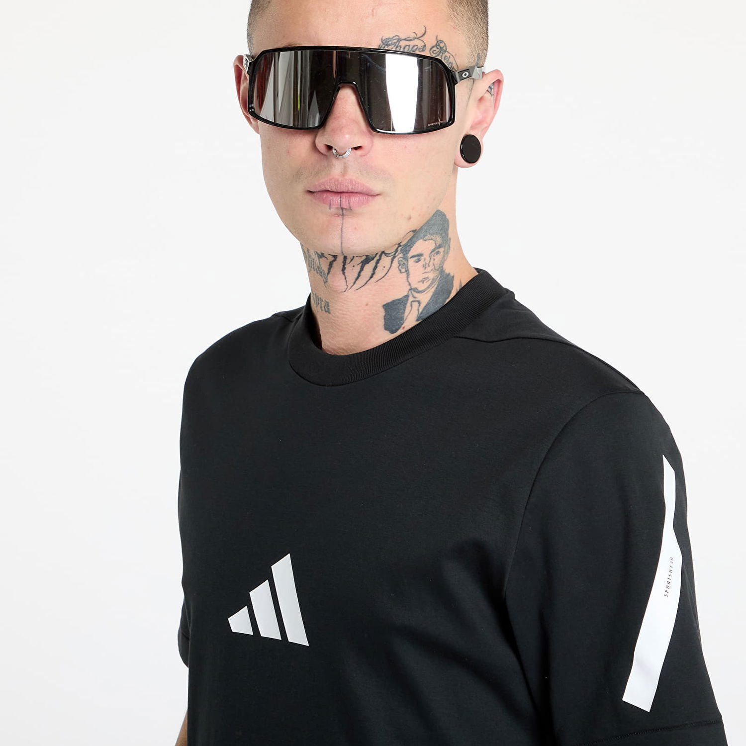 Tričko adidas Originals Z.N.E. Black/White T-Shirt Čierna | JC7920, 1