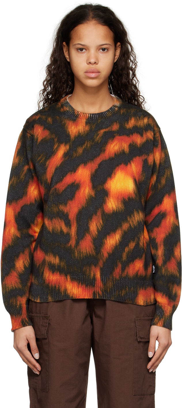 Sveter Stüssy Printed Sweater Oranžová | 117171, 0