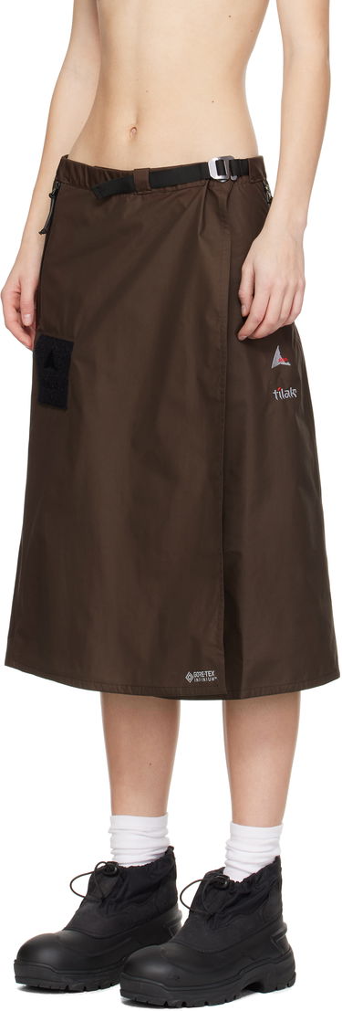 Sukňa ROA Tilak Edition Midi Paclite Skirt Hnedá | RBMW0304FA225, 3
