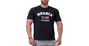Tričko NEBBIA Golden Era Tee Čierna | 19201, 1