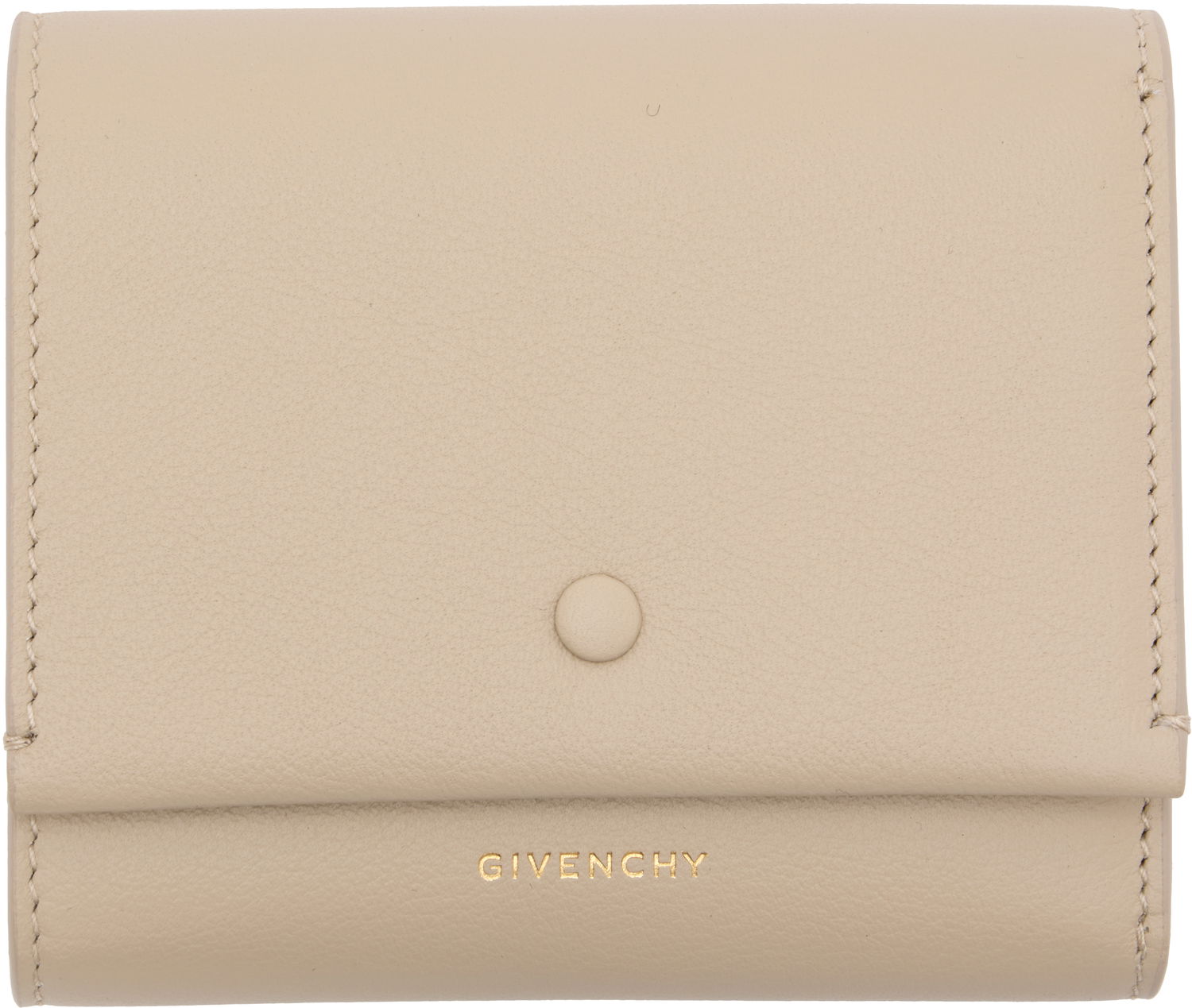 Peňaženka Givenchy Day Leather Snap-Closure Wallet Béžová | BB60P9B2BH257, 0