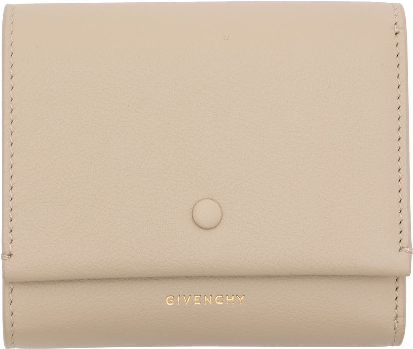 Peňaženka Givenchy Day Leather Snap-Closure Wallet Béžová | BB60P9B2BH257