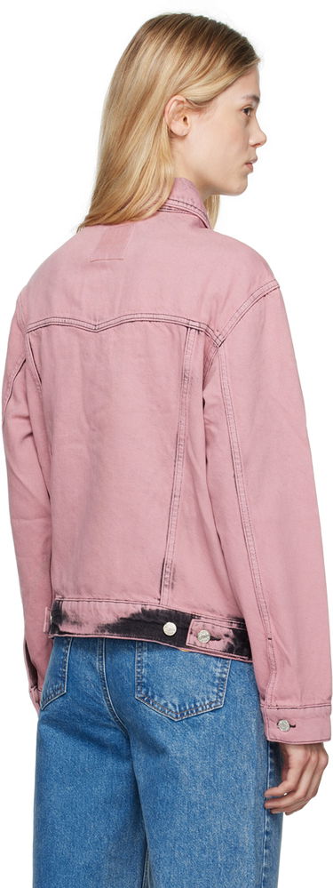 Bunda Moschino Faded Denim Jacket Ružová | 242K1A0502, 2