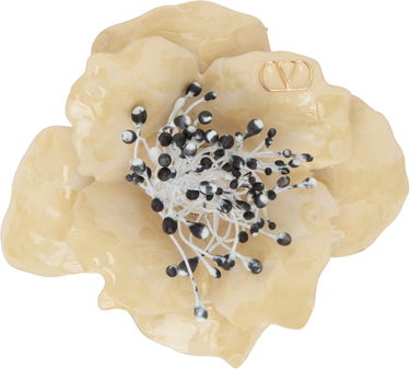 Spona Valentino Off-White Flower Pin Béžová | 6Y2J0T01GCT, 0
