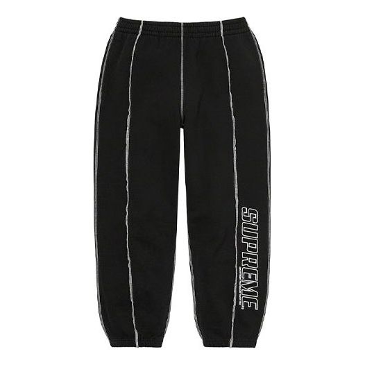Tepláky Supreme Coverstitch Sweatpants Čierna | SUP-SS22-637, 0