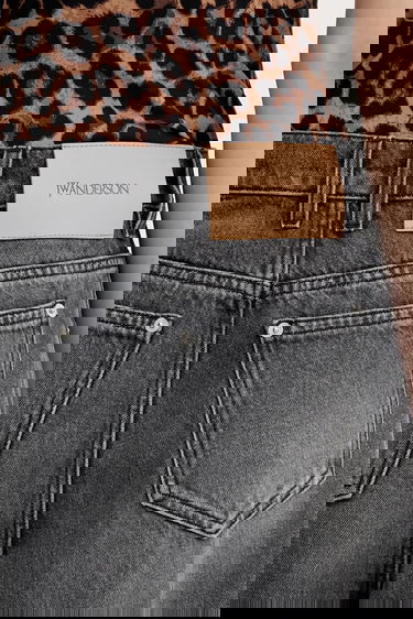 Džínsy JW Anderson JW Anderson Buckled Cuff High Waist Jeans Čierna | DT0109.PG1745.929, 4