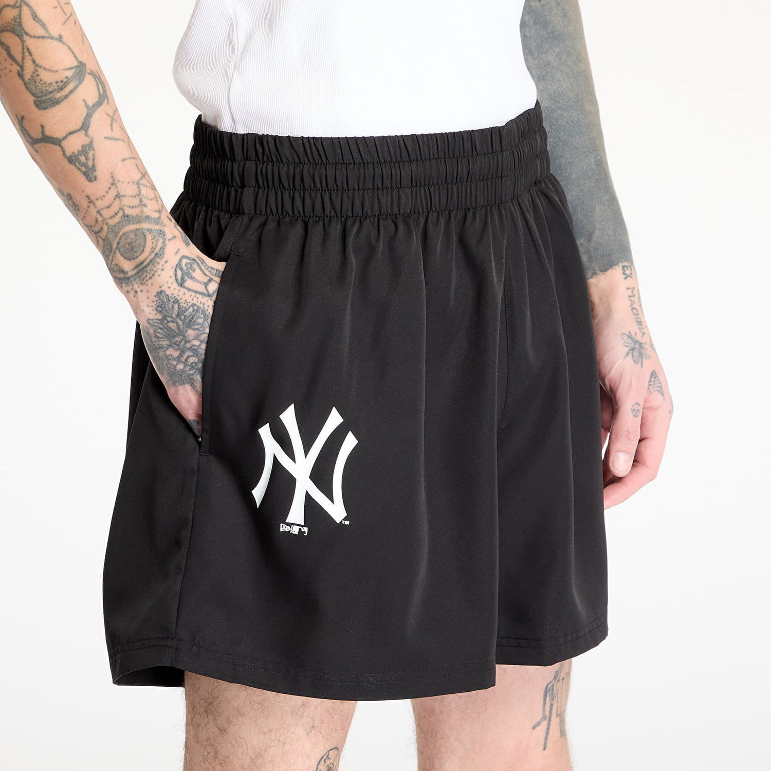 Šortky New Era New Era New York Yankees MLB League Essential Shorts Čierna | 60596362, 1