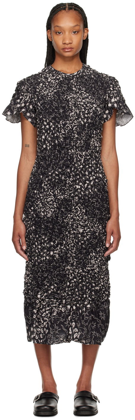 Šaty YMC Ari Floral Midi Dress Čierna | Q1WAF, 0