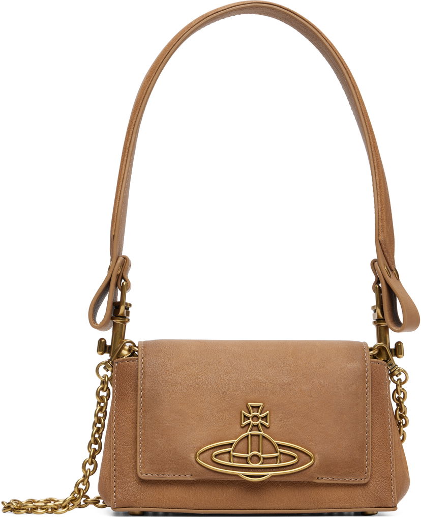 Taška cez rameno Vivienne Westwood Vivienne Westwood Hazel Small Shoulder Bag Béžová | 4603000IW-L00A8-