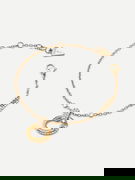 Golden Chain Bracelet With Crystal Pendant