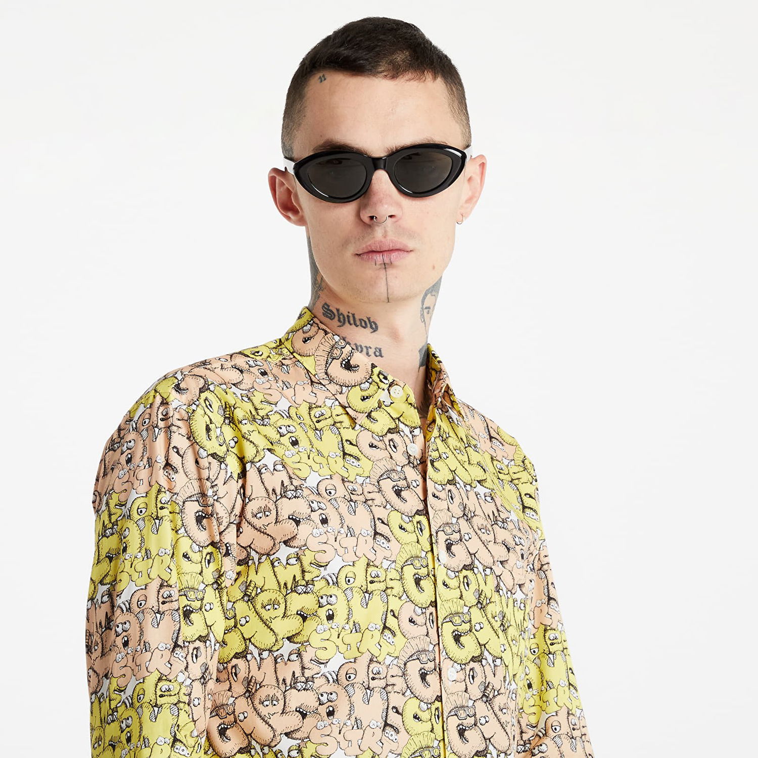 Košeľa Comme des Garçons KAWS x Shirt Woven Béžová | FH-B031-W21 multi, 1