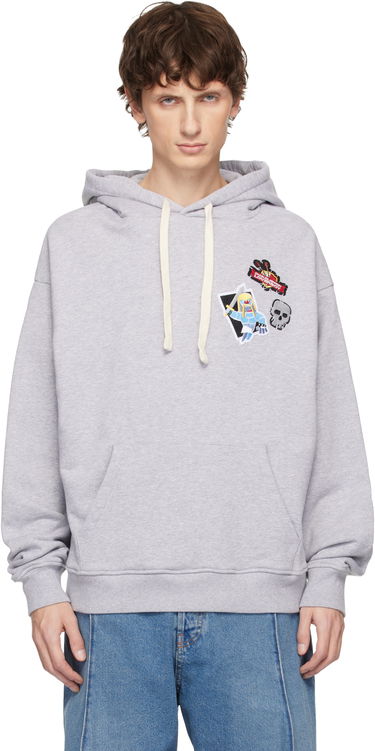 Mikina Charles Jeffrey Loverboy Charles Jeffrey LOVERBOY Clash of Clans Edition Barbarian Patch Hoodie Šedá | 54101801, 0
