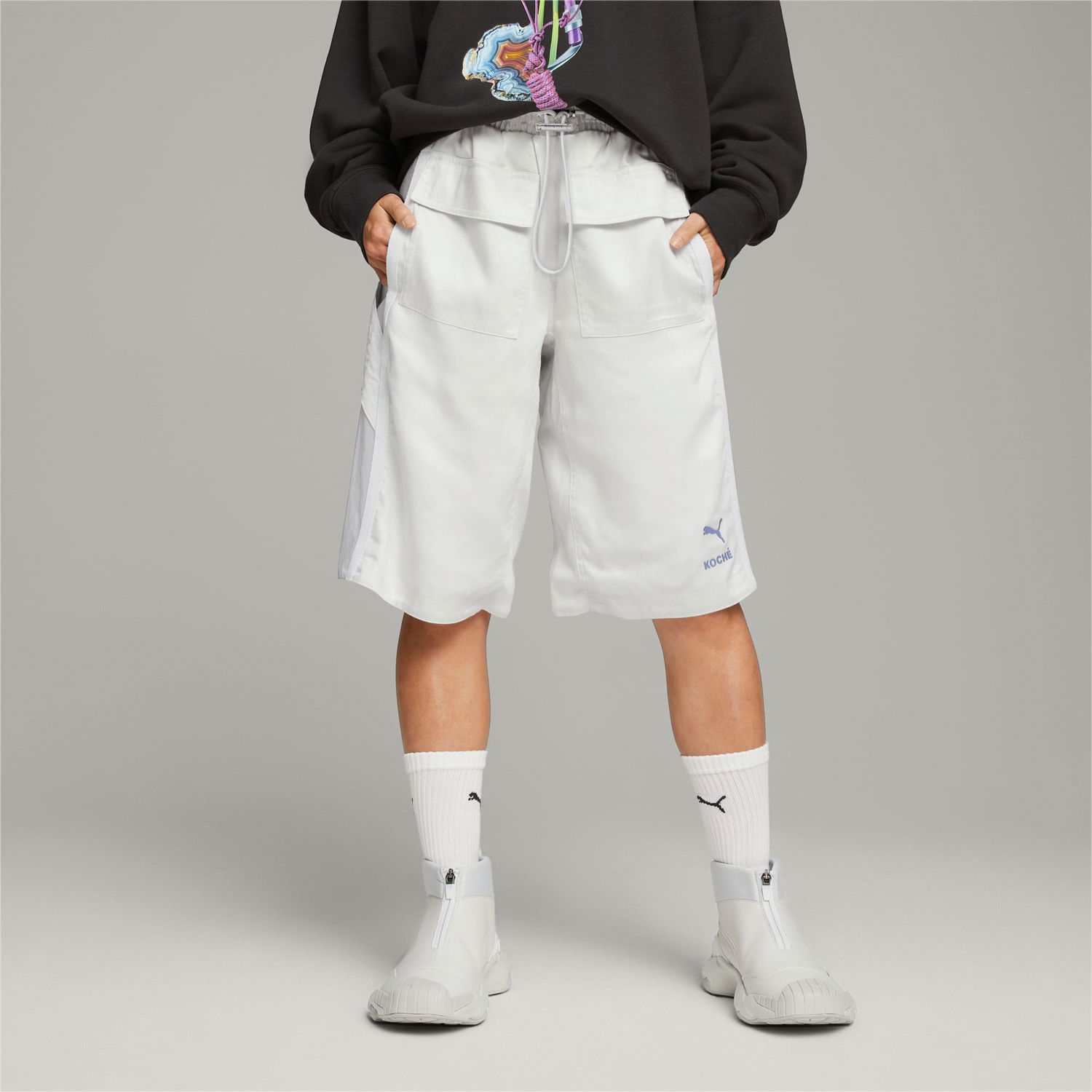 Šortky Puma x KOCHÉ Reversible Shorts Biela | 538806_76, 1
