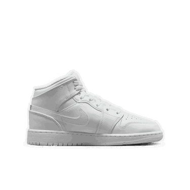Tenisky a topánky Jordan Air Jordan 1 Mid Triple White GS Biela | 554725-136, 4