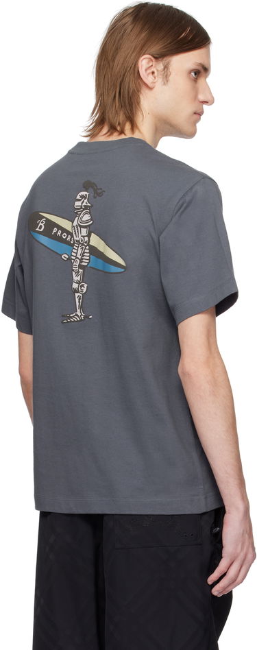 Tričko Burberry Burberry Surfer Knight Cotton T-Shirt Šedá | 8106230, 2