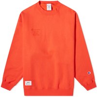 Sveter Champion x WTAPS Crew Sweat Orange Oranžová | C8-Z018-840, 1