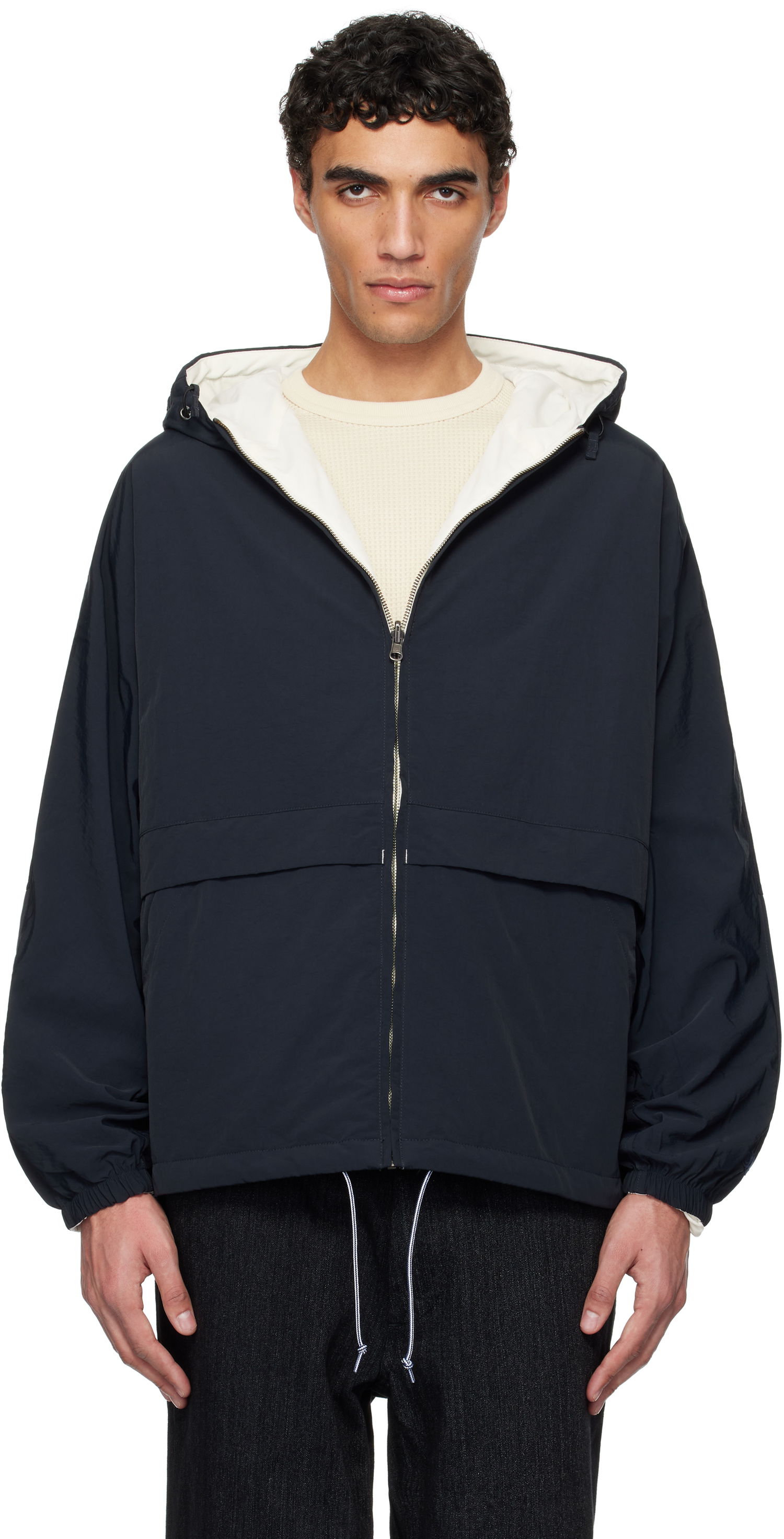 Vetrovka NANAMICA nanamica Hooded Reversible Jacket Navy | S25SA002U, 0