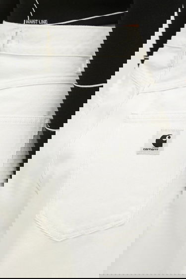 Džínsy Carhartt WIP Brandon Wide-Leg Pant Medium Waist Biela | I031918, 3