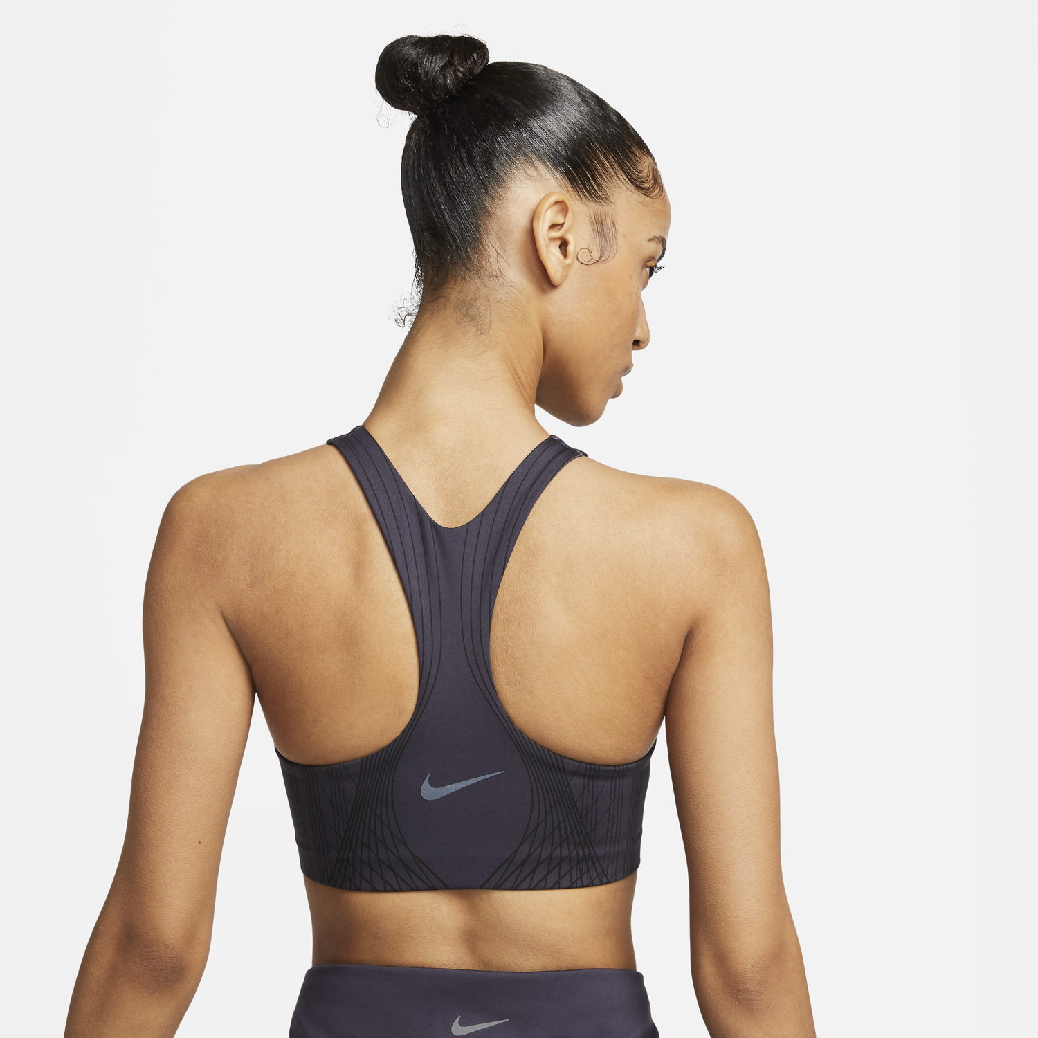 Podprsenka Nike Swoosh Phoenix Mid-Support Sports Bra Fialová | DV9994-015, 1