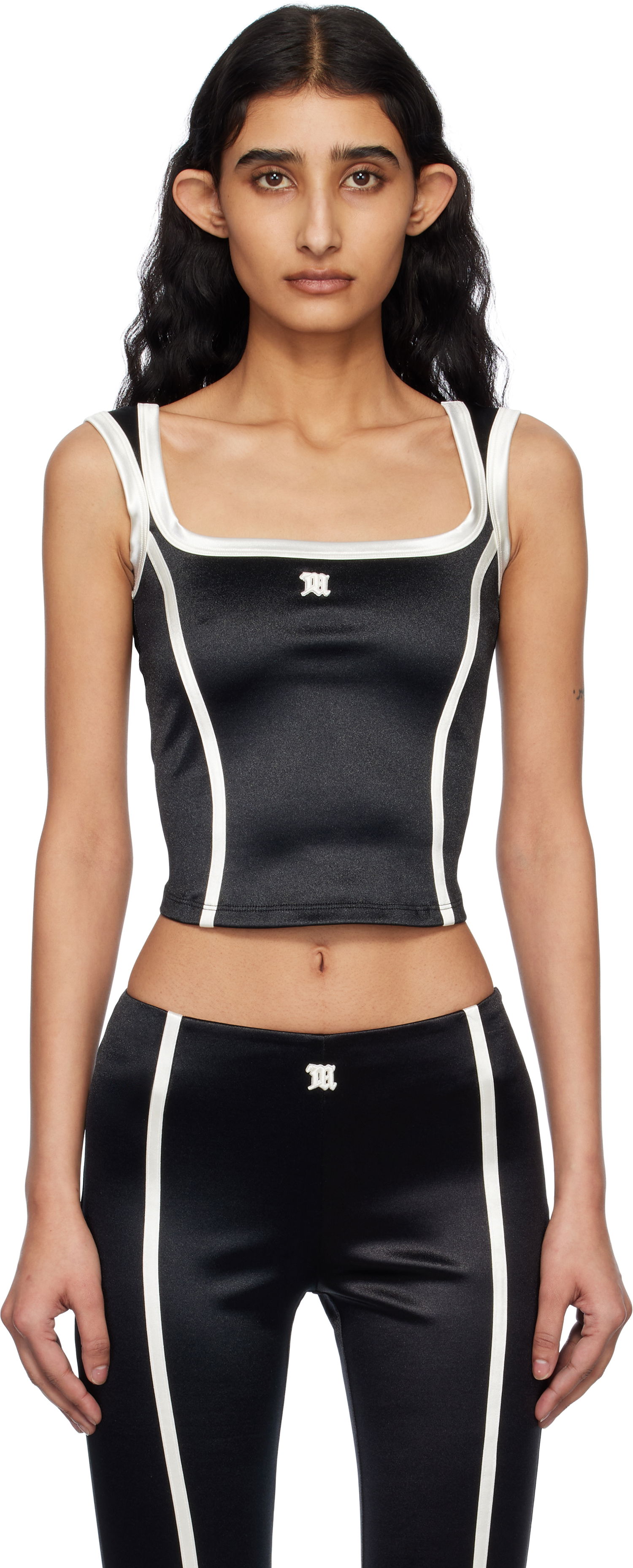 Tielko MISBHV MISBHV St Germain Sleeveless Crop Top Čierna | 250W100, 0