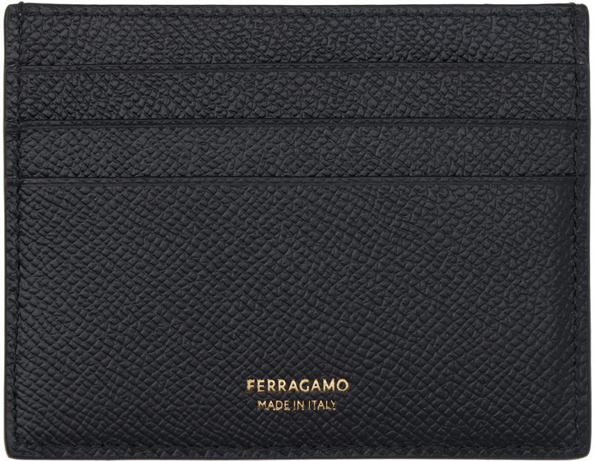 Peňaženka FERRAGAMO Salvatore Ferragamo Gancini Card Holder Čierna | 776843, 1