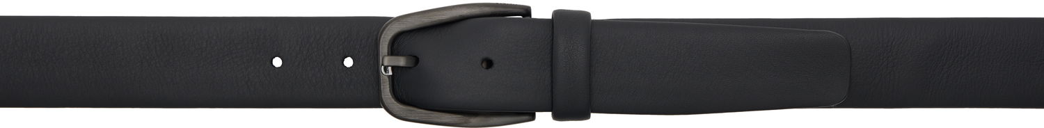 Opasok ZEGNA Leather Belt Čierna | LHACQ-B021ZZ, 0