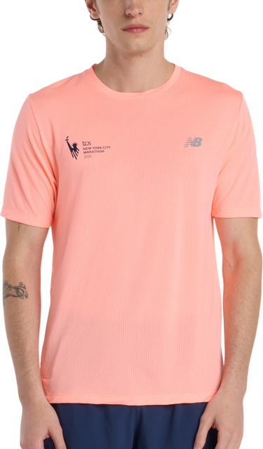 Tričko New Balance NYC Marathon Athletics T-Shirt Oranžová | mt53253m-gae, 0