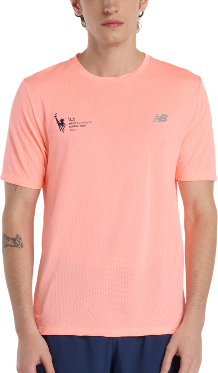 Tričko New Balance NYC Marathon Athletics T-Shirt Oranžová | mt53253m-gae