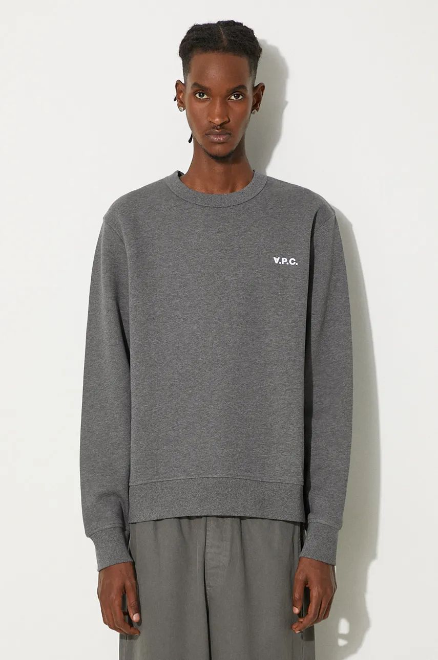 Mikina A.P.C. Boxy Petit Crewneck Sweatshirt Šedá | COHBR.H27916.TPR, 0