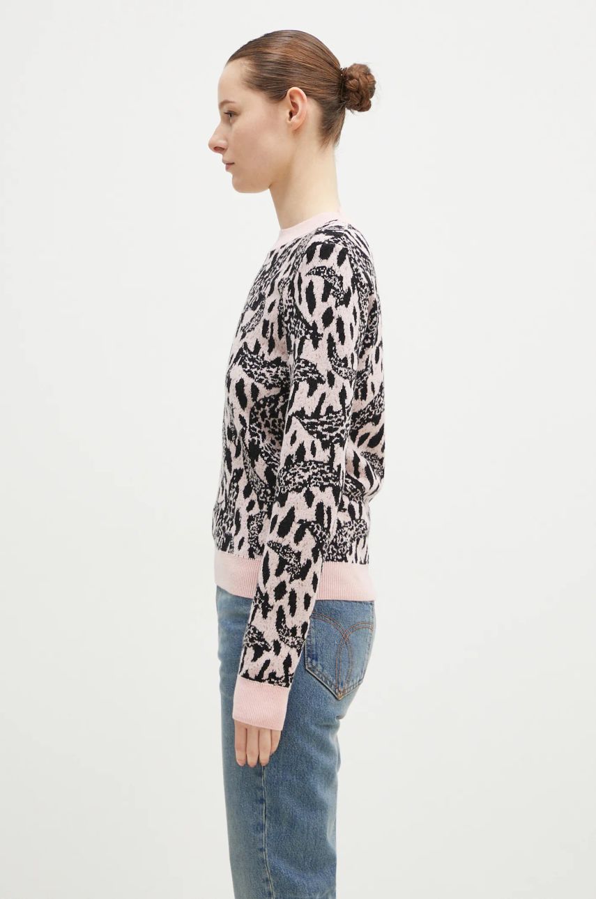 Sveter Fiorucci Pink Banimalier Wool Blend Sweater Ružová | W01FPKSW195KN03PN04, 1