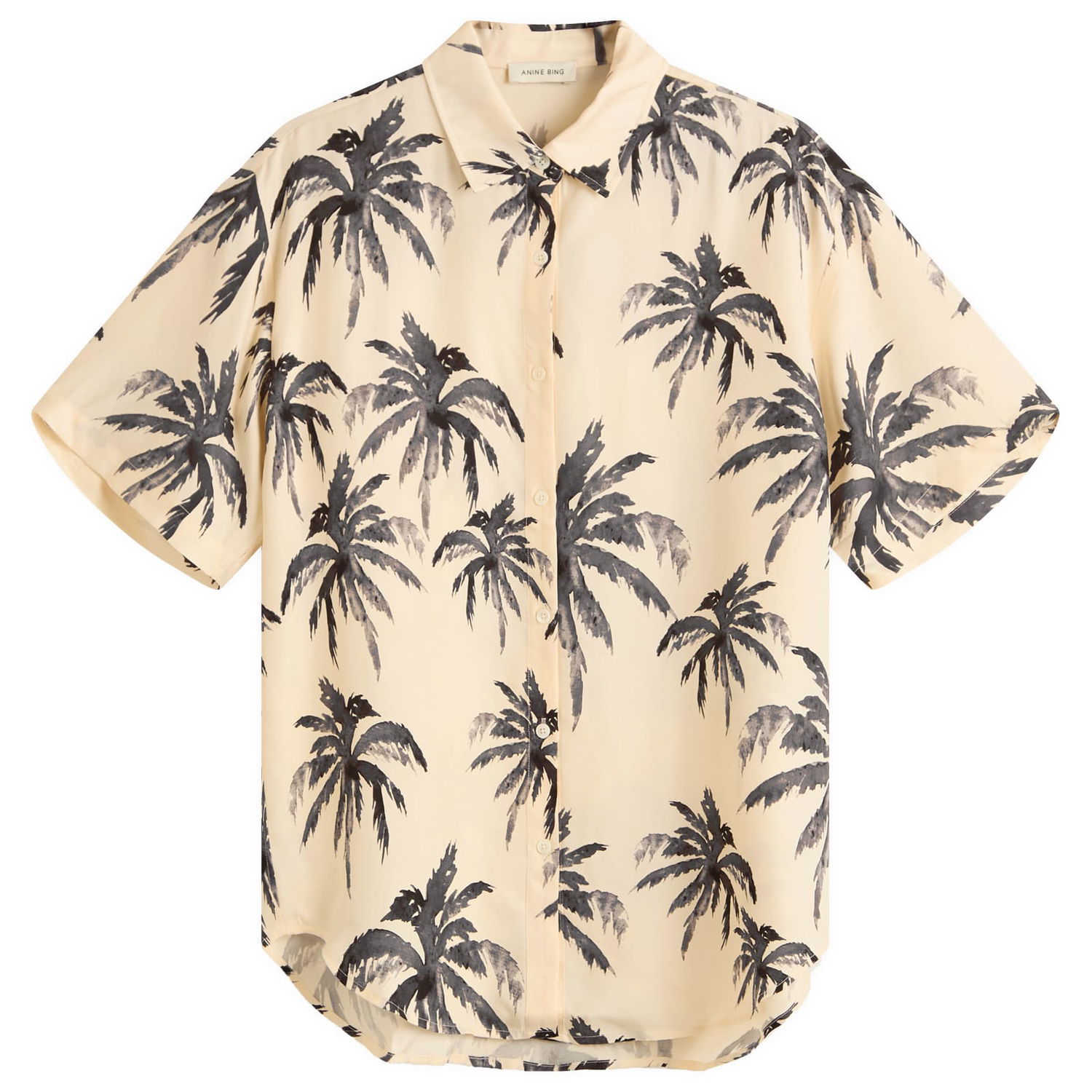 Košeľa Anine Bing Anine Bing Tristan Palm Shirt, Large Béžová | A-07-11011-MTL68, 0