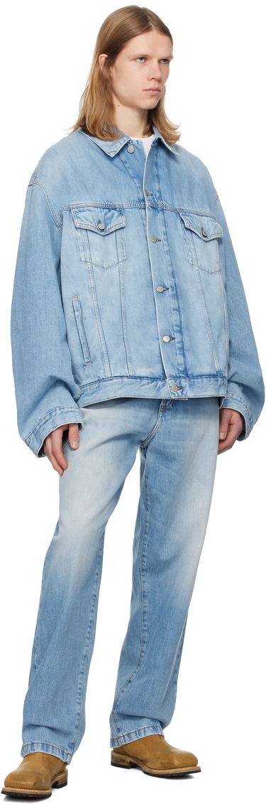 Bunda Acne Studios Blue Relaxed-Fit Denim Jacket Modrá | C90176-, 3