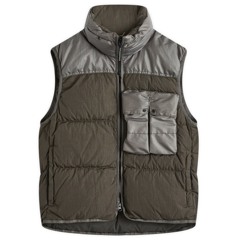 Vesta C.P. Company Chrome-R Mixed Down Vest Zelené | 17CMOW033A-006369M-674