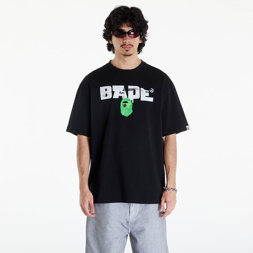 Tričko BAPE A BATHING APE Bape Army Relaxed Fit Tee Black Čierna | 001TEK301350M BLK