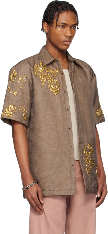 Košeľa Dries Van Noten Dries Van Noten Graphic Hardware Shirt Hnedá | 251-020752-1501, 1